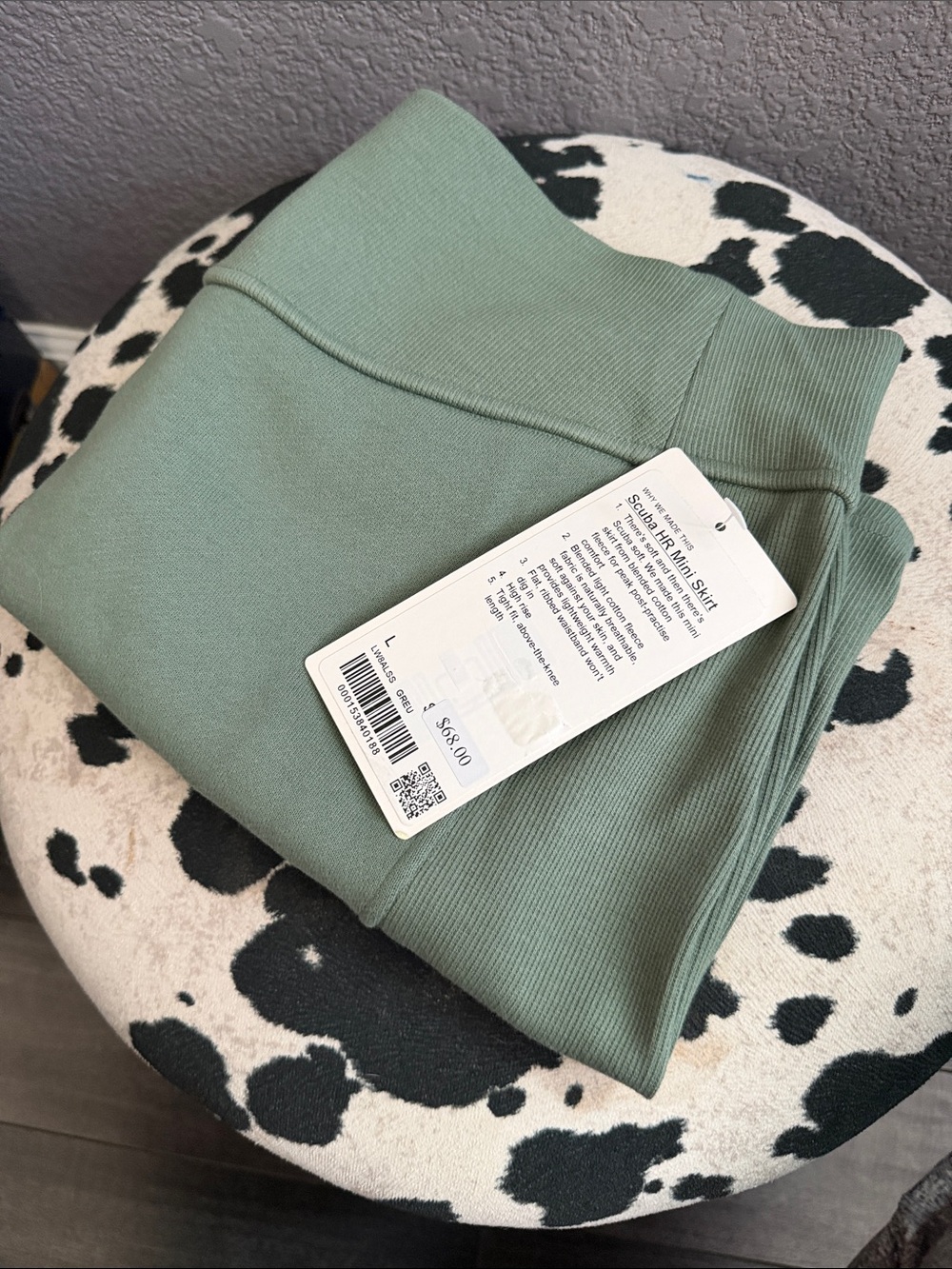 lululemon athletica Sage Green Mini Skirt